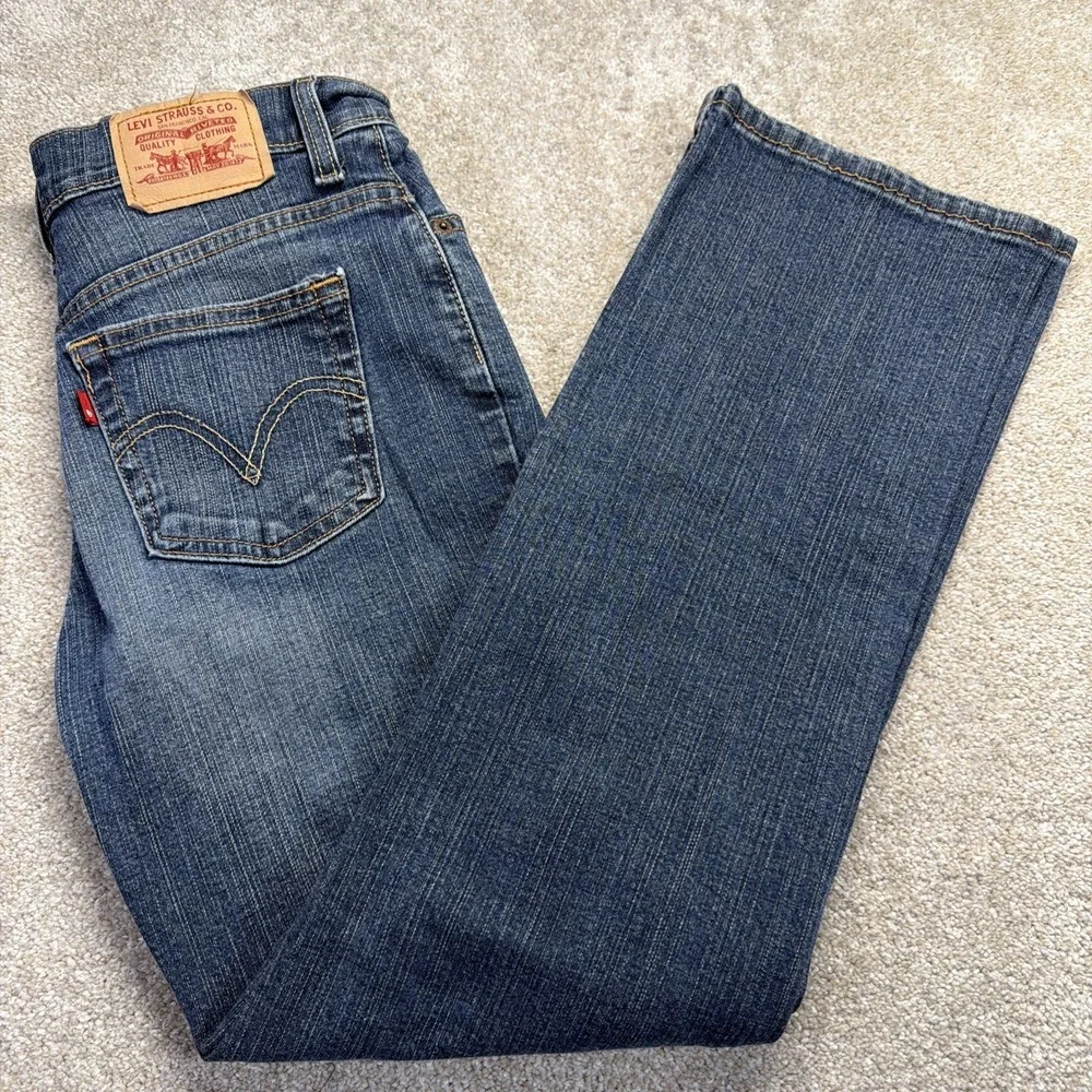 Levis 550 Relaxed Bootcut‎ Blue Jeans Womens 4M (FITS 28 X 28) Denim Stretch